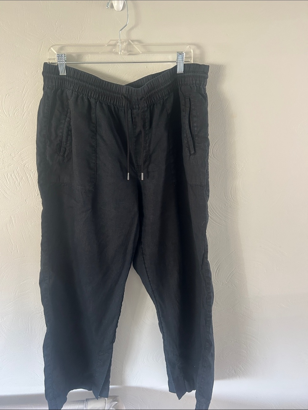 Athleta Linen Black Pant
